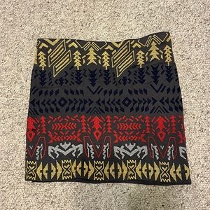 Willow and clay tribal mini pencil skirt medium Anthropologie